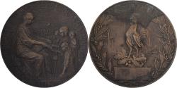 World Coins - France, Medal, Journée Française, Secours National, 1915, Bronze,