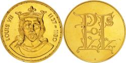 World Coins - France, Medal, Louis VII, History, , Vermeil
