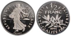 World Coins - Coin, France, Semeuse, 1/2 Franc, 1991, Paris, , Nickel, Gadoury:429a