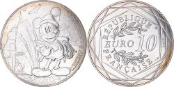 World Coins - France, 10 Euro, Mickey premier de cordée, 2018, Paris, , Silver