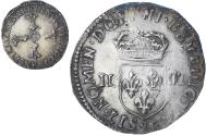 World Coins - France, Henri IV, 1/4 Ecu, 1591, Rennes, , Silver, Gadoury:597