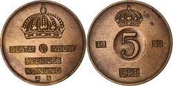 World Coins - Sweden, 5 Öre, 1958