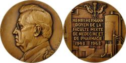 World Coins - France, Medal, Médecine, Professeur Henri Hermann, 1963, Dulac,