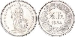 World Coins - Coin, Switzerland, 1/2 Franc, 1984
