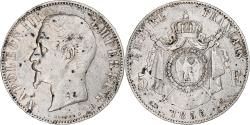 World Coins - France, Napoleon III, 5 Francs, 1856, Lyon, Silver, , Gadoury:734