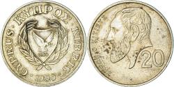 World Coins - Coin, Cyprus, 20 Cents, 1990