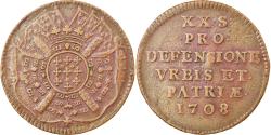 World Coins - Coin, FRENCH STATES, LILLE, 20 Sols, 1708, Lille, , Copper, KM:7