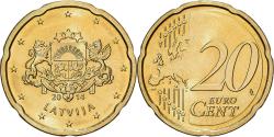 World Coins - Latvia, 20 Euro Cent, 2014, BU, , Nordic gold, KM:154