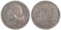 World Coins - Coin, France, Louis XVIII, Louis XVIII, 5 Francs, 1822, Rouen,