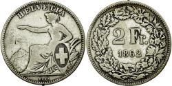 World Coins - Coin, Switzerland, 2 Francs, 1862, Bern, , Silver, KM:10a