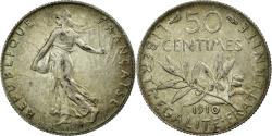 World Coins - Coin, France, Semeuse, 50 Centimes, 1910, Paris, , Silver, KM:854