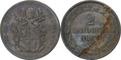 World Coins - Papal States, Pius IX, 2 Baiocchi, 1851, Bologna, Copper, , KM:1344