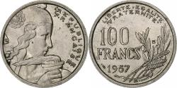 World Coins - France, 100 Francs, Cochet, 1957, Beaumont - Le Roger, Copper-nickel,