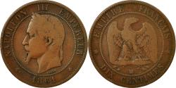 World Coins - Coin, France, Napoleon III, Napoléon III, 10 Centimes, 1861, Strasbourg