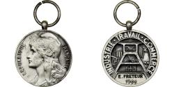 World Coins - France, Industrie-Travail-Commerce, Medal, 1964, Very Good Quality, Silvered