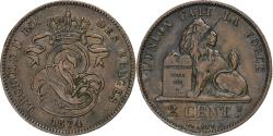 World Coins - Belgium, Leopold II, 2 Centimes, 1874, Brussels, Copper, , KM:35.1