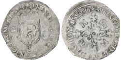 World Coins - France, Henri II, Douzain aux croissants, 1550, Grenoble, Billon,