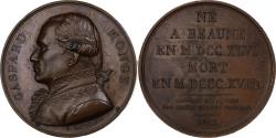World Coins - France, Medal, Gaspard Monge, Galerie métallique, 1822, Copper, Gatteaux