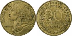 World Coins - France, 20 Centimes, Marianne, 1968, Paris, Aluminum-Bronze,