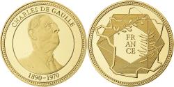 World Coins - France, Medal, Charles De Gaulle, Copper-Nickel Gilt,