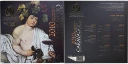World Coins - San Marino, Set 1 ct. - 5 Euro, Caravaggio, 2010, Coin card.FDC,