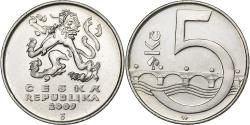 World Coins - Czech Republic, 5 Korun, 2009, Nickel plated steel, , KM:8