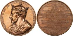 World Coins - France, Medal, Les Rois de France, Charles II, 1839, Bronze, Caqué,