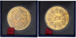 World Coins - France, Medal, L'Europe, La Semeuse, 2000, Gilt Bronze,