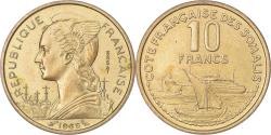World Coins - Coin, French Somaliland, 10 Francs, 1965, Paris, ESSAI, , Aluminum-Bronze