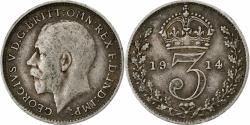 World Coins - Great Britain, George V, 3 Pence, 1914, Silver, , KM:813