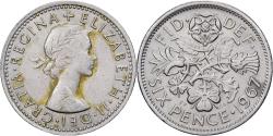 World Coins - Great Britain, Elizabeth II, 6 Pence, 1967, Copper-nickel, , KM:903