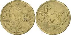 World Coins - Greece, 20 Euro Cent, 2002, , Brass, KM:185