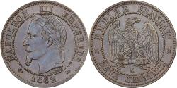 World Coins - France, Napoleon III, 2 Centimes, Napoléon III, 1862, Bordeaux, Bronze