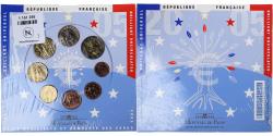 World Coins - France, 1 Cent to 2 Euro, euro set, 2005, Monnaie de Paris, BU,