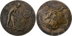 World Coins - France, Medal, Tricentenaire du peuplement de la Réunion, 1965, Bronze