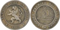 World Coins - Coin, Belgium, Leopold I, 5 Centimes, 1862, , Copper-nickel, KM:21