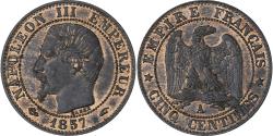 World Coins - Coin, France, Napoleon III, Napoléon III, 5 Centimes, 1857, Paris,