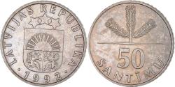 World Coins - Coin, Latvia, 50 Santimu, 1992, , Copper-nickel, KM:13