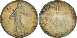 World Coins - Coin, France, Semeuse, Franc, 1918, Paris, , Silver, KM:844.1