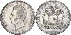 World Coins - Ecuador, 5 Sucres, Cinco, 1943, Mexico City, Silver, , KM:79