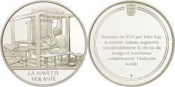 World Coins - France, Medal, La navette volante, Sciences & Technologies, , Silver