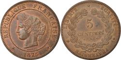 World Coins - Coin, France, Cérès, 5 Centimes, 1875, Paris, , Bronze, KM:821.1