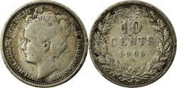 World Coins - Coin, Netherlands, Wilhelmina I, 10 Cents, 1905, , Silver, KM:136