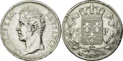 World Coins - Coin, France, Charles X, 5 Francs, 1827, Bordeaux, , Silver, KM:728.7
