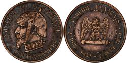 World Coins - France, Token, Napoléon III, Satirique, Bataille de Sedan, Undated (1870)