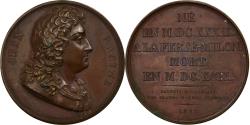 World Coins - France, Medal, Galerie des Grands Hommes, Jean Racine, History, 1817, Andrieu