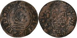 World Coins - Spain, Philip IV, 16 Maravedis, 1661-1664, Seville, Copper, , KM:172.7