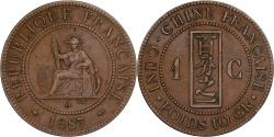 World Coins - French Indochina, Cent, 1887, Paris, Bronze, , KM:1