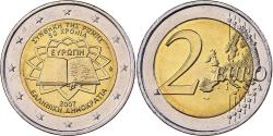 World Coins - Greece, 2 Euro, Treaty of Rome, 2007, Athens, Bi-Metallic,