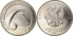 World Coins - Coin, Russia, 25 Roubles, 2019, Saint-Petersburg, Blocus de Leningrad,